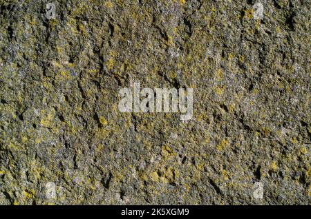 Alte verwitterte Naturstein Textur Alte grungy Wand - Sandstein Oberfläche Hintergrundstruktur von natürlichen Felsen Granit, magmatische Struktur mit Quart Stockfoto
