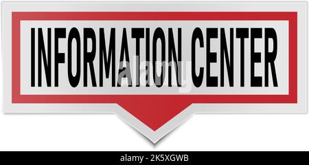Informations-Center-Tag-Banner gesetzt. Support-Service-Zeichen. FAQ-Informationssymbol. Benötigen Sie Hilfe beim Aufkleben des Banners für das Farbband. Rotes Verkaufsetikett. Vektor Stock Vektor