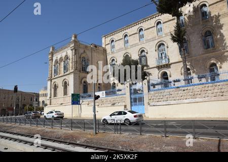 Leere Straßen Jerusalems während Rosh Hashanah 2022 Stockfoto