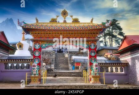 Kloster Tengboche, Himalaya, Nepal Stockfoto