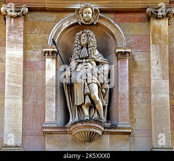 Kings Lynn, Custom House, King Charles 2. Statue, Norfolk, England, Großbritannien Stockfoto