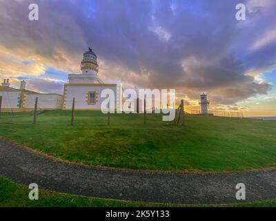 kinnaird leitet den Leuchtturm fraserburgh aberdeenshire schottland. Stockfoto