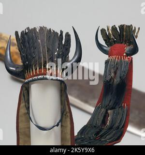 Indianische Kunst - Kopfschmuck Aus Federn (Kiowa) Stockfoto