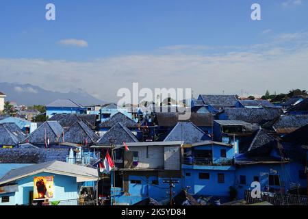 Kampung Tridi, Rainbow Village in Malang, Ost-Java, Indonesien Stockfoto