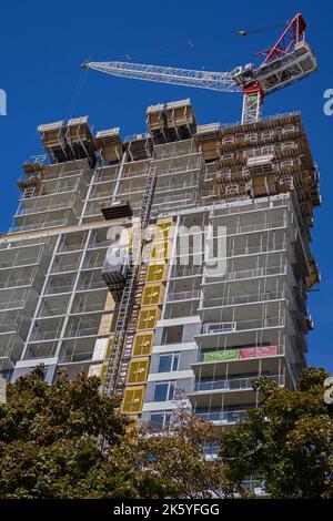 Wohnungsbau in Yonge und Eglinton, Toronto, ON, Kanada Stockfoto