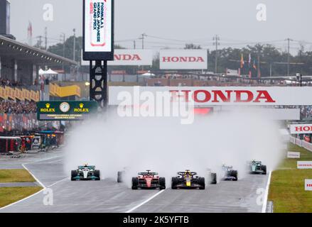 SUZUKA, JAPAN, Suzuka Circuit, 9. Oktober: Beginn des Großen Preises von Japan F1. Während des Großen Preises von Japan in der Formel 1 auf dem Suzuka Circuit am 9. Oktober, 2022. Credit © corleve / Alamy Live News Stockfoto