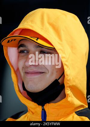 SUZUKA, JAPAN, Suzuka Circuit, 7. Oktober: Lando Norris (GBR) vom Team McLaren beim Großen Preis der japanischen Formel 1 auf dem Suzuka Circuit am 7. Oktober, 2022. Credit © corleve / Alamy Live News Stockfoto