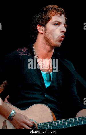 James Morrison, V2007, Hylands Park, Chelmsford, Essex, Großbritannien - 19. August 2007 Stockfoto