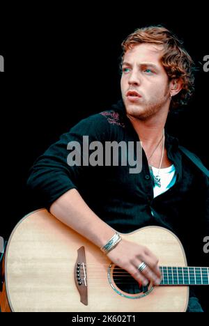 James Morrison, V2007, Hylands Park, Chelmsford, Essex, Großbritannien - 19. August 2007 Stockfoto