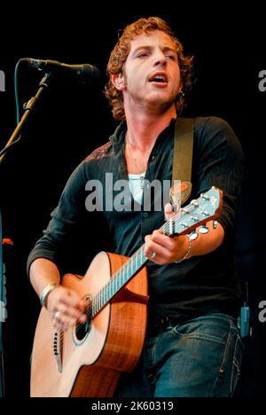 James Morrison, V2007, Hylands Park, Chelmsford, Essex, Großbritannien - 19. August 2007 Stockfoto