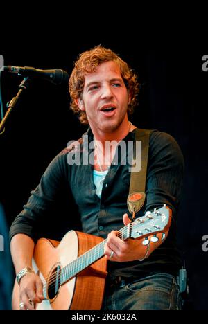 James Morrison, V2007, Hylands Park, Chelmsford, Essex, Großbritannien - 19. August 2007 Stockfoto