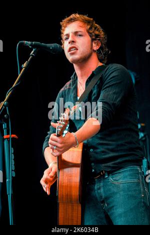 James Morrison, V2007, Hylands Park, Chelmsford, Essex, Großbritannien - 19. August 2007 Stockfoto