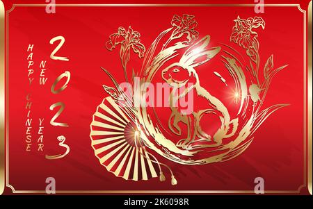 Hintergrund des chinesischen Neujahrs. Stock Vektor