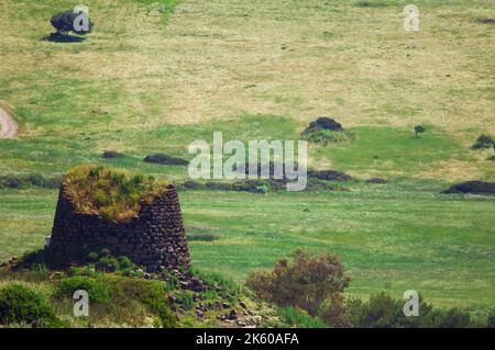 Nuraghe Paddaggiu, Castelsardo, Sardinien, Italien, Europa Stockfoto