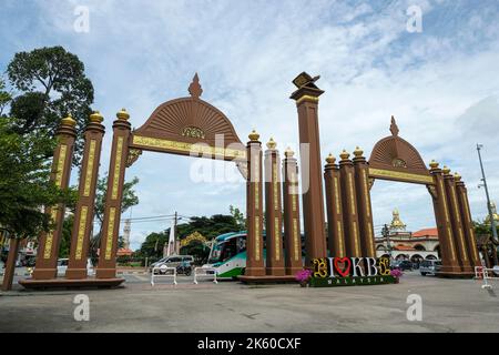 Kota Bharu, Malaysia - 2022. Oktober: Sultan Ismail Petra Arch am 8. Oktober 2022 in Kelantan, Malaysia. Stockfoto