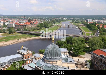 Akademie der bildenden Künste Dresden (Kunstakademie). Wahrzeichen Deutschlands. Stockfoto