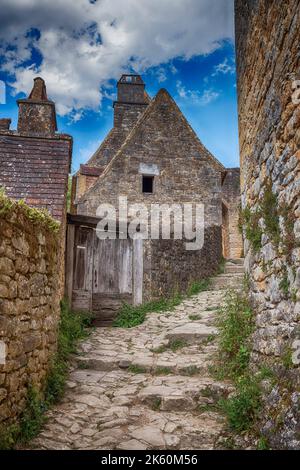 Alte typisch französische Village in der dordogne, beynac Stockfoto