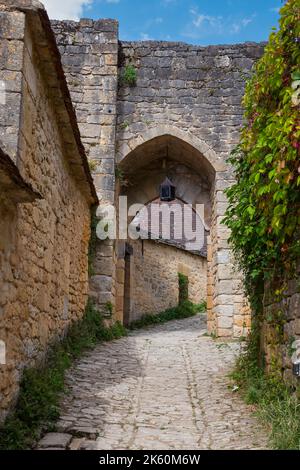 Alte typisch französische Village in der dordogne, beynac Stockfoto