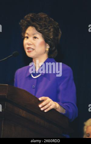 Büro des Sekretärs - Sekretärin Elaine Chao Begrüßungszeremonie Stockfoto
