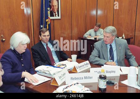 Renten- und Wohlfahrtsleistungen Administration - Mitarbeiter Ruhestand Einkommen Security Act (ERISA) Advisory Council Mitglieder Stockfoto
