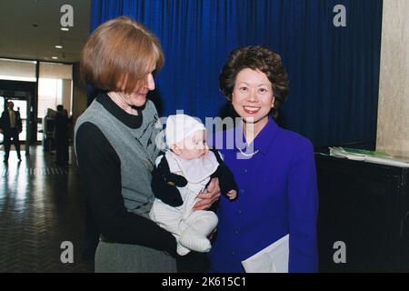 Büro des Sekretärs - Sekretärin Elaine Chao Begrüßungszeremonie Stockfoto