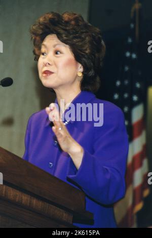 Büro des Sekretärs - Sekretärin Elaine Chao Begrüßungszeremonie Stockfoto