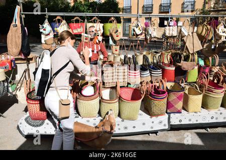 Collioure Market, Pyrenees-Orientales, Südfrankreich 2022 Stockfoto