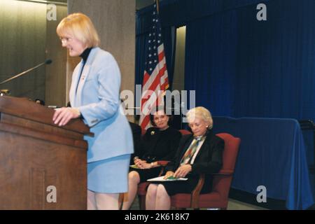 Büro des Sekretärs - Sekretärin Elaine Chao Begrüßungszeremonie Stockfoto