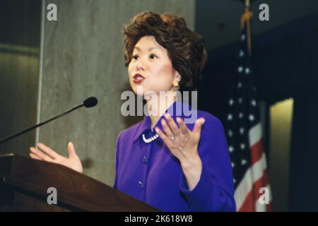 Büro des Sekretärs - Sekretärin Elaine Chao Begrüßungszeremonie Stockfoto