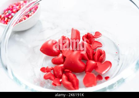 Red Velvet cupcakes Stockfoto