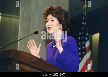 Büro des Sekretärs - Sekretärin Elaine Chao Begrüßungszeremonie Stockfoto