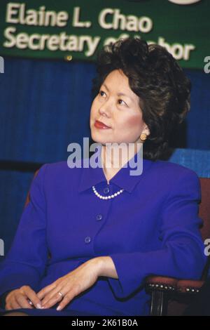Büro des Sekretärs - Sekretärin Elaine Chao Begrüßungszeremonie Stockfoto