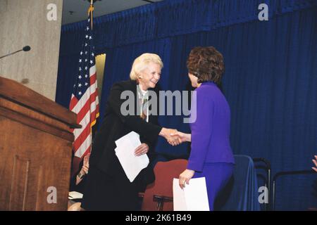 Büro des Sekretärs - Sekretärin Elaine Chao Begrüßungszeremonie Stockfoto