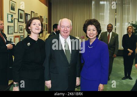Büro des Sekretärs - Sekretärin Elaine Chao Begrüßungszeremonie Stockfoto