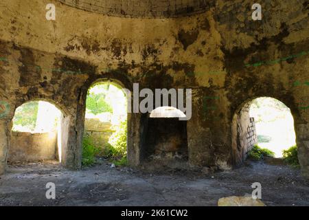 Porth Wen, Brickworks, Llanbadrig, Anglesey, Nordwales, Vereinigtes Königreich. Stockfoto