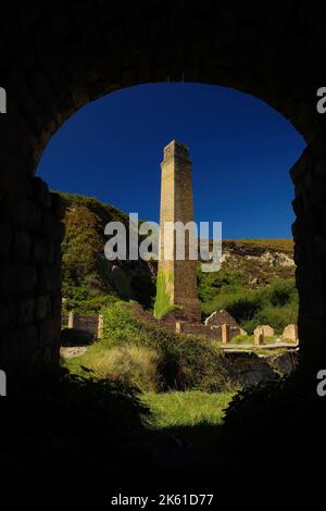 Porth Wen, Brickworks, Llanbadrig, Anglesey, Nordwales, Vereinigtes Königreich. Stockfoto