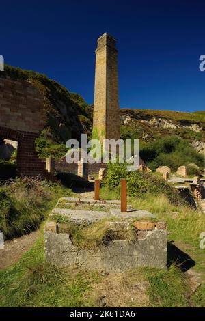 Porth Wen, Brickworks, Llanbadrig, Anglesey, Nordwales, Vereinigtes Königreich. Stockfoto