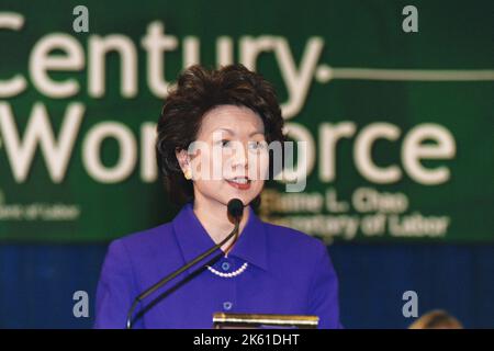 Büro des Sekretärs - Sekretärin Elaine Chao Begrüßungszeremonie Stockfoto