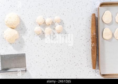 Hausgemachte Naan-Dippers Stockfoto