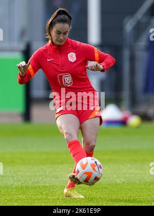 ZEIST, NIEDERLANDE - 3. OKTOBER: Marisa Olislagers aus den Niederlanden während einer Trainingsveranstaltung der niederländischen Fußballmannschaft der Frauen auf dem KNVB Campus am 3. Oktober 2022 in Zeist, Niederlande (Foto: Joris Verwijst/Orange Picles) Stockfoto