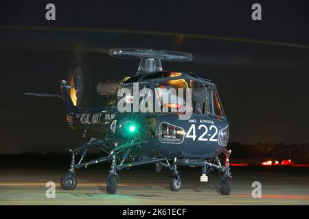 Westland Wasp XT420, G-CBUI, Royal Navy Historic Flight, RNAS Yeovilton Somerset, England, Vereinigtes Königreich, Stockfoto