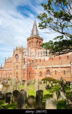 St Magnus Cathedral, Kirkwall, Orkney, Großbritannien 2022 Stockfoto