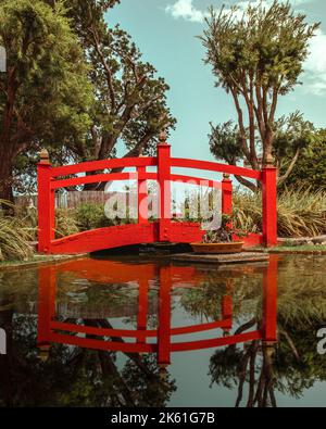 Puerto Rico japanischer Garten Mini Park schönes hölzernes Dojo Stockfoto