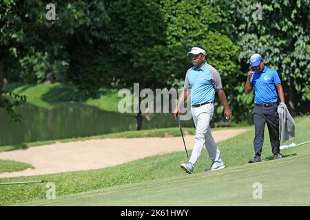 Bangladesh Ace Golfer Siddikur Rahman nimmt am Paragon Professional Golf Tournament 7. im Kurmitola Golf Club, Dhaka, Bangladesch Teil. Stockfoto