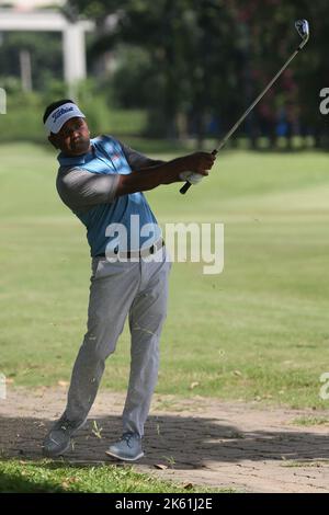 Bangladesh Ace Golfer Siddikur Rahman nimmt am Paragon Professional Golf Tournament 7. im Kurmitola Golf Club, Dhaka, Bangladesch Teil. Stockfoto