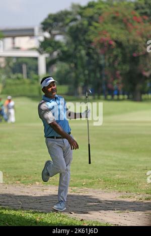 Bangladesh Ace Golfer Siddikur Rahman nimmt am Paragon Professional Golf Tournament 7. im Kurmitola Golf Club, Dhaka, Bangladesch Teil. Stockfoto