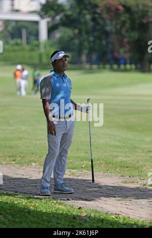 Bangladesh Ace Golfer Siddikur Rahman nimmt am Paragon Professional Golf Tournament 7. im Kurmitola Golf Club, Dhaka, Bangladesch Teil. Stockfoto