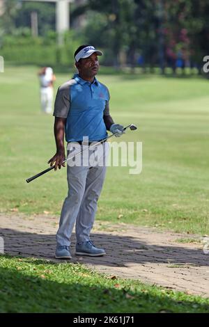 Bangladesh Ace Golfer Siddikur Rahman nimmt am Paragon Professional Golf Tournament 7. im Kurmitola Golf Club, Dhaka, Bangladesch Teil. Stockfoto