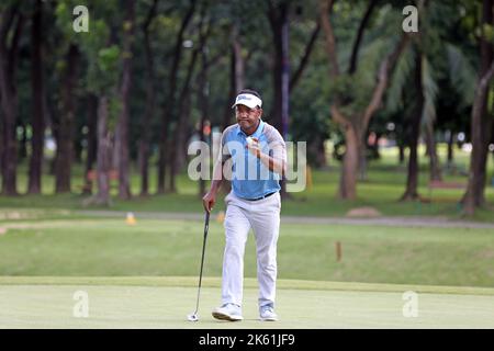 Bangladesh Ace Golfer Siddikur Rahman nimmt am Paragon Professional Golf Tournament 7. im Kurmitola Golf Club, Dhaka, Bangladesch Teil. Stockfoto