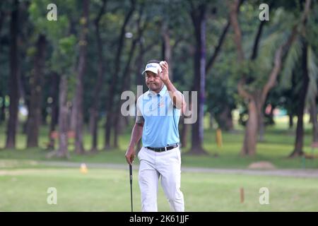 Bangladesh Ace Golfer Siddikur Rahman nimmt am Paragon Professional Golf Tournament 7. im Kurmitola Golf Club, Dhaka, Bangladesch Teil. Stockfoto